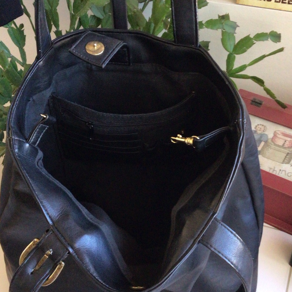 Deep Black Everyday Tote - Picture 6 of 9